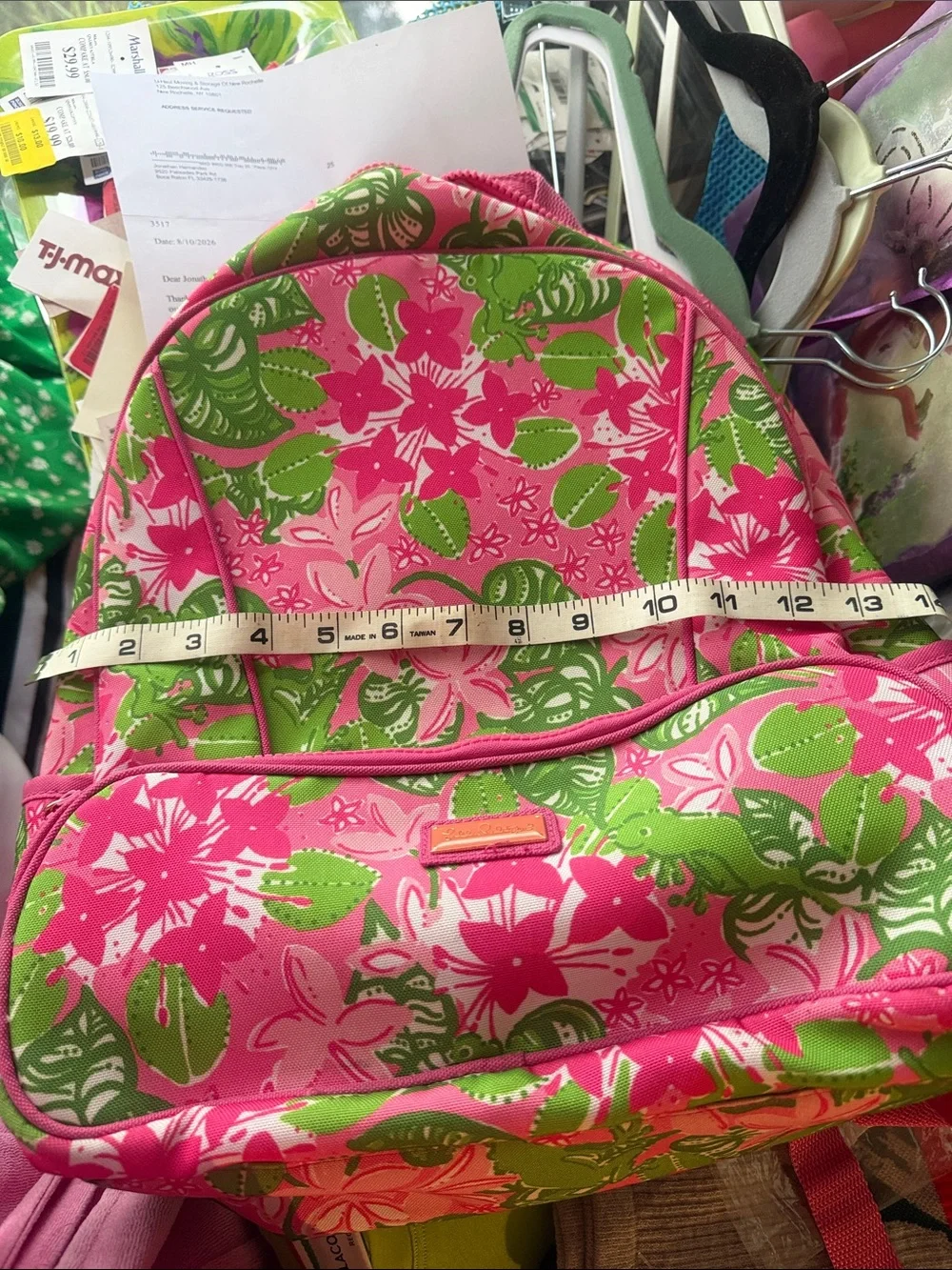 Lilly Pulitzer Pink & Green Floral Mini Backpack